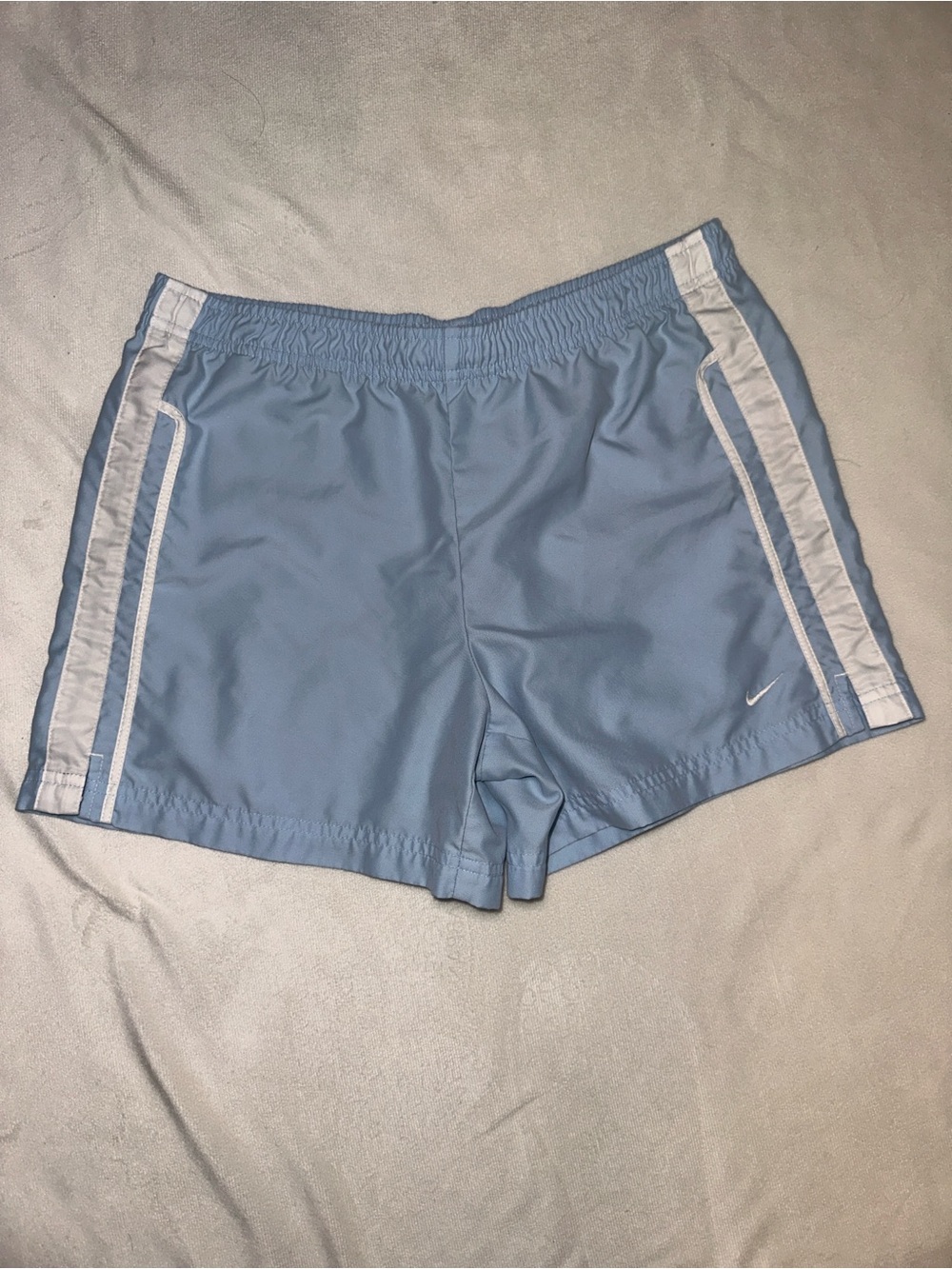 Nike Dri-FIT Blue White Running Athletic Shorts Women’s Size Small
